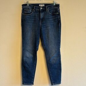 Lucky Brand Ava Mid Rise Skinny Dark Blue Jeans SZ 10/30